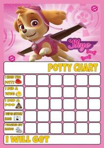 Potty Training Sticker Chart Paw Patrol