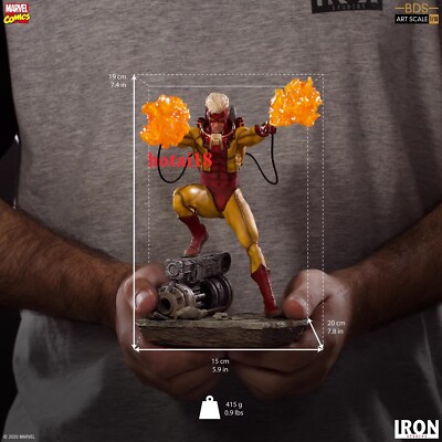 IRON STUDIOS 30420 1/10 X-Men Pyro 7.4-inch Static Figure Statue Model Pendant