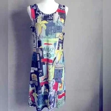 Inoah Wearable Art Sleeveless Sweater Tank Dress New With Tags Size Medium