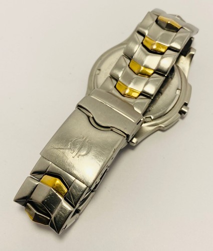 CANDINO NAVAL HERO SAPPHIRE 38MM STAINLESS STEEL TWO TONE QUARTZ WATCH - Picture 4 of 6