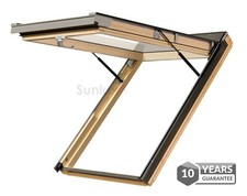 Optilight VK Timber Top Hung Exit Escape Roof Window 78 x 140cm Loft Skylight