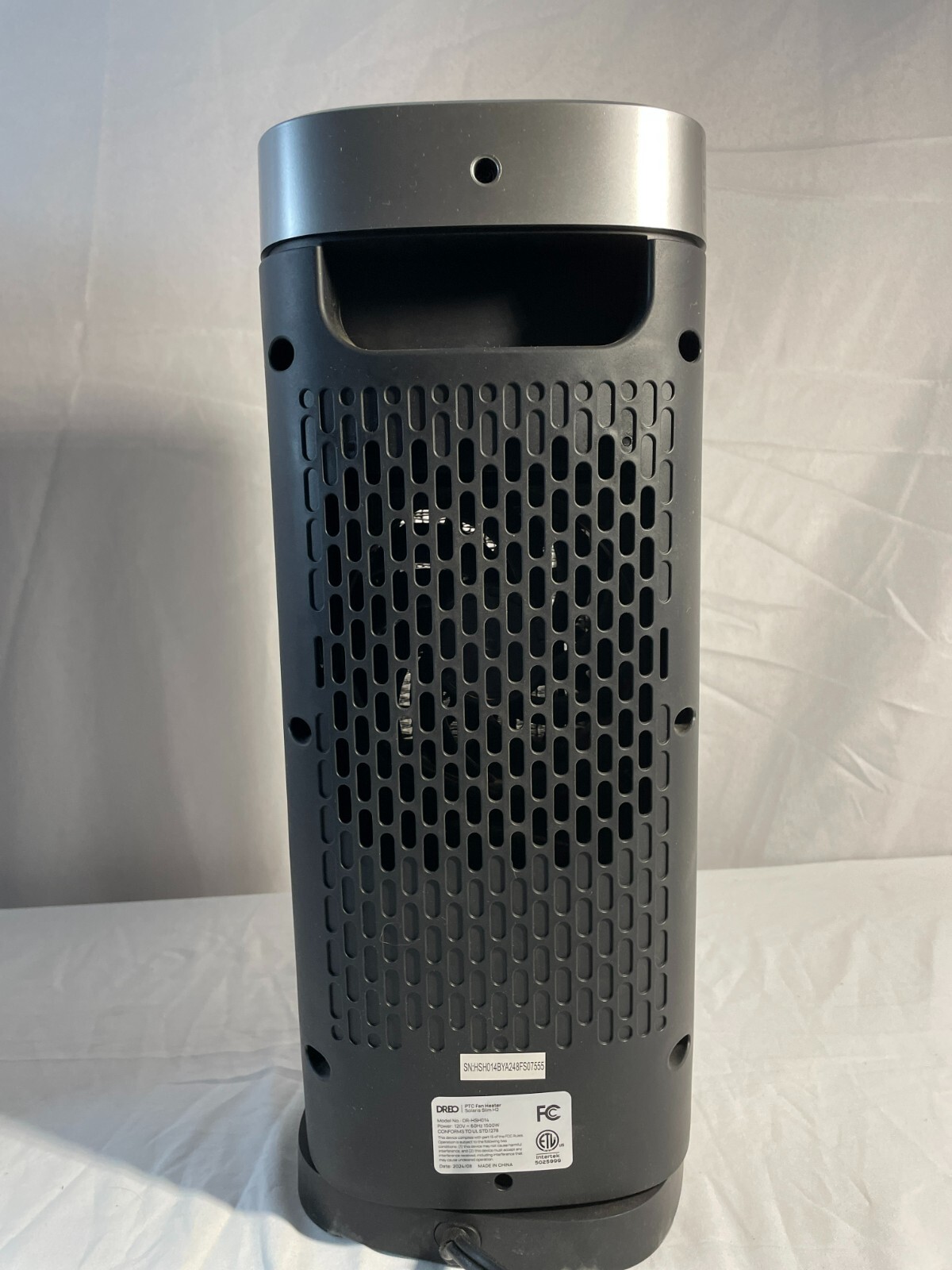 Dreo Solaris Slim 2 DR-HSH014 Black Silver Overheat Protection PTC Fan Heater