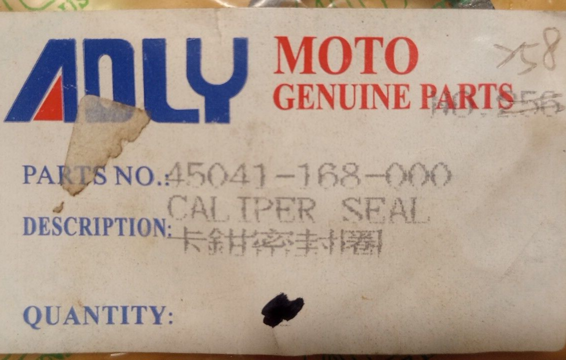 ユウ Adly Moto NOS Her Chee Caliper Seal 45041-168-000 S-1583 | eBay