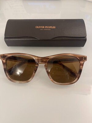 OLIVER PEOPLES LYNES SUN Washed Sunstone/ True Brown MSRP $684