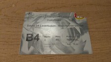 Ticket 2002 Bayer Leverkusen vs. Manchester United Champions League  34071