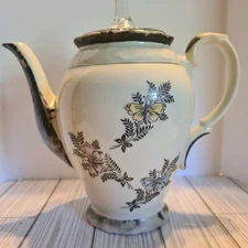 Coffee Pot Vintage Dekor Feinsilber-RW Bavaria Floral Butterflies Design