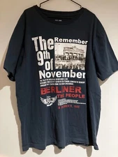 Fall of the Berlin Wall (Remember 9th of November) Men's XXL Metropolis T-Shirt