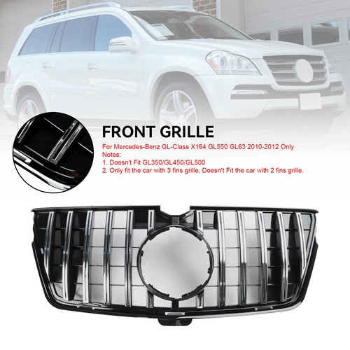 Front Bumper Grill Grille Fit Mercedes-Benz GL-Class X164 GL550 GL63 10-2012 A1 - Picture 4 of 16