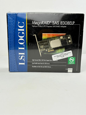 NOS LSI Logic MegaRAID SAS 8308ELP 3Gb/s 8-Port PCI Express SAS RAID Adapter EH2