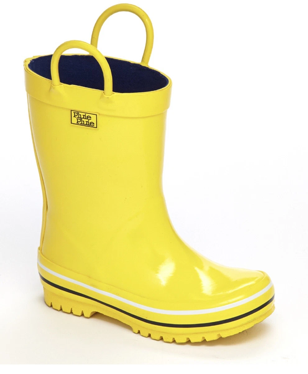 Yellow rain boots store size 8