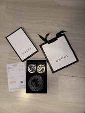 Gucci GG Gürtel mit 2 Schnallen Gold/Silber ...