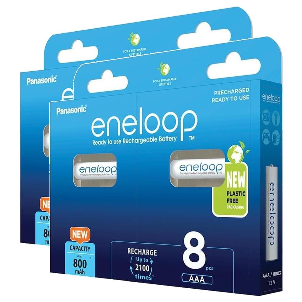 Piles rechargeables micro AAA Eneloop longue durée pour appareils du quotidien