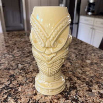 Orchids of Hawaii Tiki Headhunter Mug Yellow  R-1 Vintage Collectible