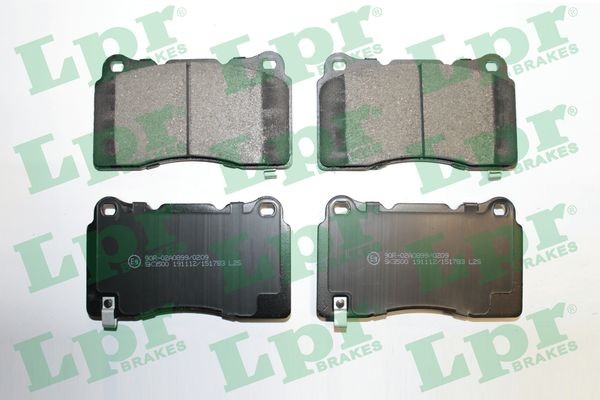 Plaquettes de frein LPR de rechange pour l'entretien technique des disques