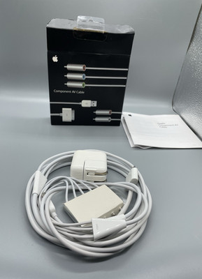 Apple MB128LL/A Component AV Cable w/30-Pin Connector iPod iPhone