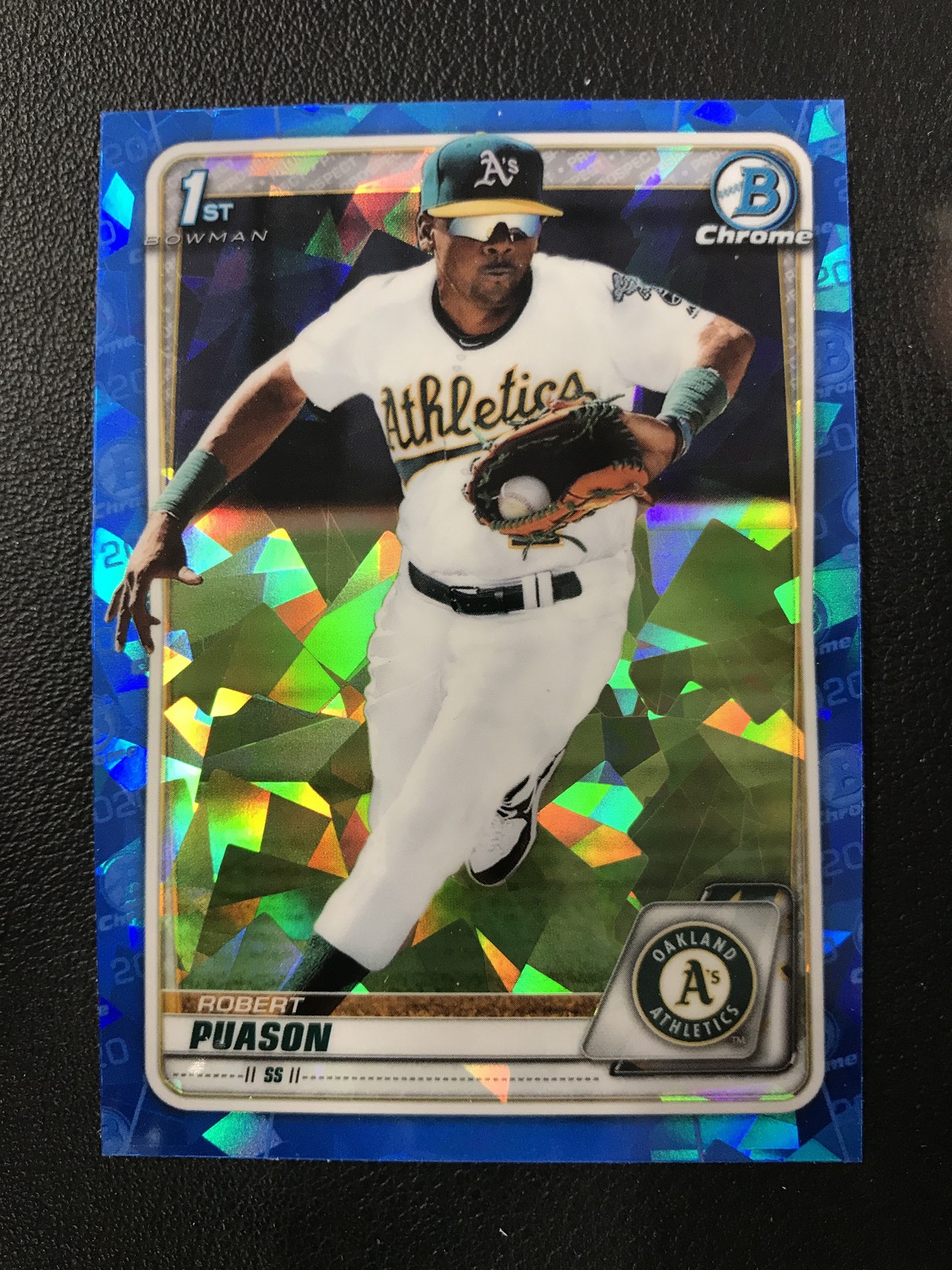 2020 Bowman Sapphire #BCP-145 Robert Puason Oakland Athletics