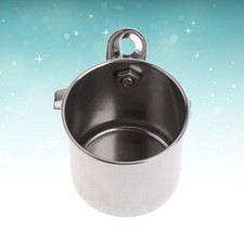 Bird Water Bowl for Cage Stainless Steel Cups Parrot Food Feeding
