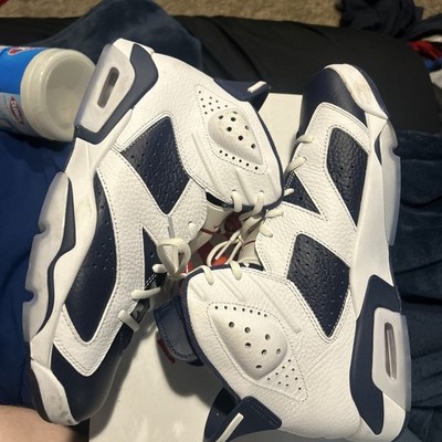 Nike Air Jordan 6 Retro Olympic 2024 Men's Sneakers Size 10/ Slightly used