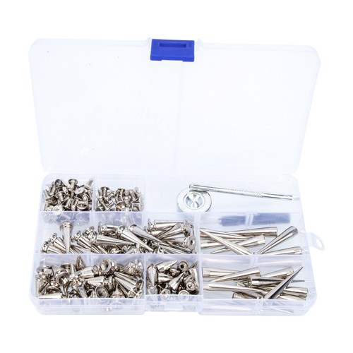 100 Sets Rivets Kit Rivets Studs for and Crafts belt accessories | eBay UK