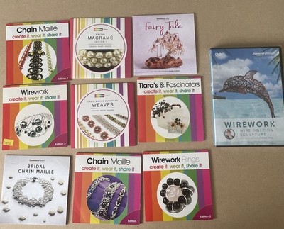 10 x Schmuckmacher DVD Anleitung Konvolut Restposten Auffädeln Drahtarbeit Bastelanleitung