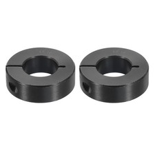 2pcs Single Split Shaft Collar 13/16" Bore, 1-5/8" OD, 1/2" Thickness, Black