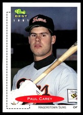 Paul Carey 1991 Classic Best #190 Hagerstown Suns MLB READ FREE SHIPPING
