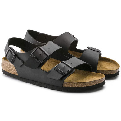 Birkenstock Milano Birko-Flor Slingback Sandals Unisex Sandals Mocha+Black