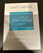 The Everyday Life Bible Teal Leatherluxe Amplified Bible Joyce Meyer W Box The Everyday Life Bible Teal Leatherluxe Amplified Bible Joyce Meyer W Box