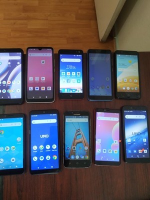 Lot of 10 Hybrid model SKY /UNO/C5L MAX/and other 16GB(8pc)and 8GB(2)