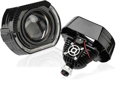 3.0'' Bi Projector Lens with White Yellow Angel Eyes with Black Shrouds