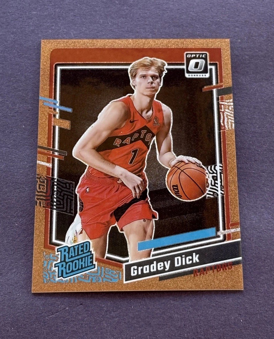 2023-24 Panini Donruss Optic - Rated Rookie Gradey Dick #212 Copper Glitter /99