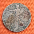 Key Date 1921-S Walking Liberty Silver Half Dollar, Details - buried, 50C, Half
