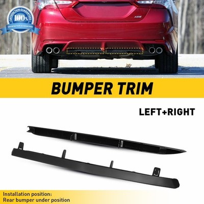 For 2018-2020 Toyota Camry 2X SE/XSE Right & Left Rear Bumper Lower Trim Molding