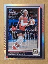 2025 Panini Donruss WNBA Aaliyah Edwards #16 Holo Silver Washington Mystics
