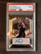 2022 Panini Select Paolo Banchero RC Prizm Autograph #21/249 PSA 9 Orlando