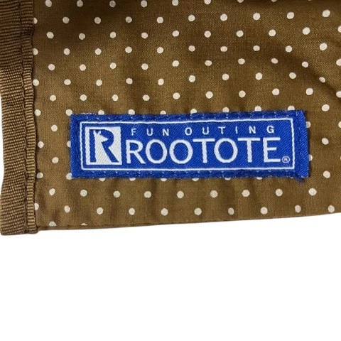 ROOTOTE Bolso de Hombro Bolso de Hombro 2WAY Acolchado Logo Caqui Beige Azul Marino Usado Foto 3 de 4