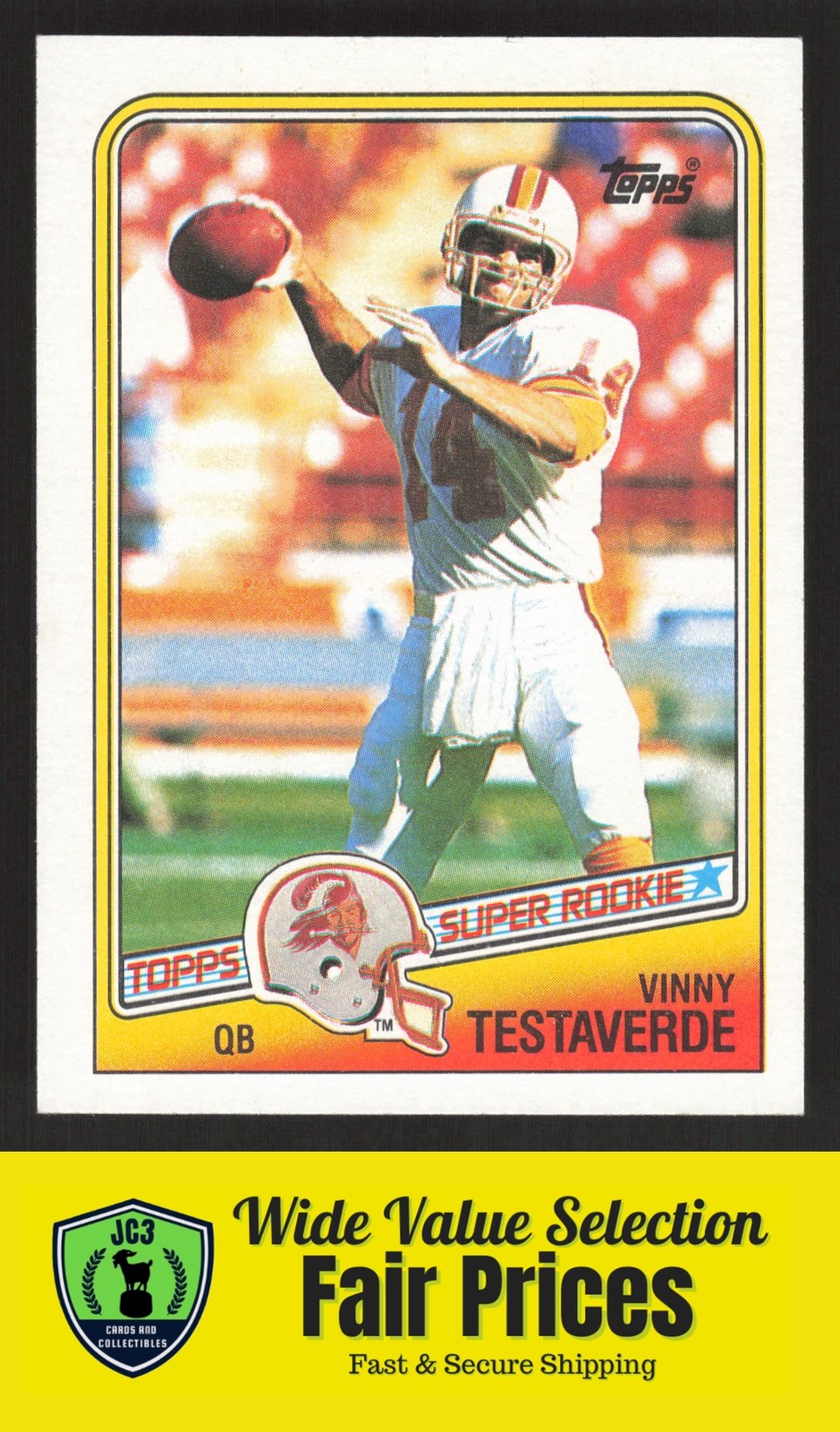 1988 Topps Vinny Testaverde #352 Tampa Bay Buccaneers Rookie