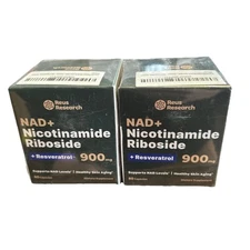 Reus NAD Nicotinamide Riboside Reservatrol 160 Capsules Exp 11/26