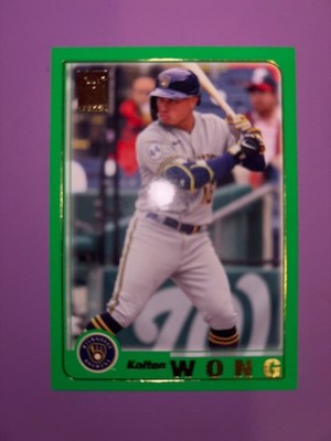 2021 Topps Archives 2001 Topps Green 117/125 Kolten Wong #202 Milwaukee Brewers