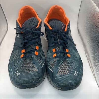 On Cloud X Men's Running Shoes Size 8.5 Teal Blue Orange Athletic Sneaker