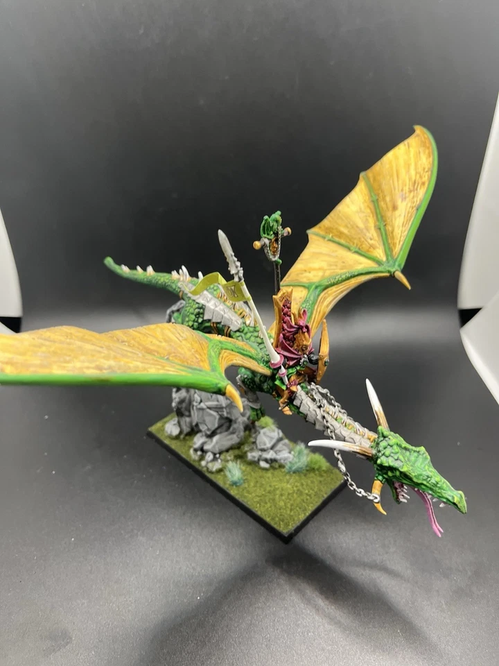 Warhammer Dogs Of War Asarnil The Dragon Lord Fully Painted Very Rare OOP - Image 4 of 4