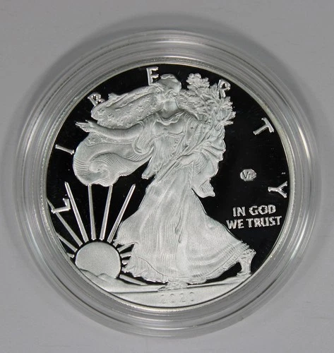 Photo of a 2020-W American Silver Eagle Proof from an eBay listing that sold on Jul 23, 2026