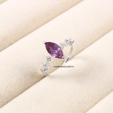 Amethyst Ring, 925 Sterling Silver, February Birthstone, Amethyst Ring
