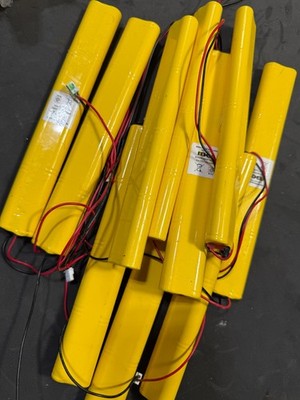 10 QTY Nickel Cadmium Batteries 9.6V 900mah BGN800-8BWP-500EC