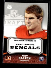 Andy Dalton RC: 2011 Topps Rising Rookies Rookie Card #126. rookie card picture