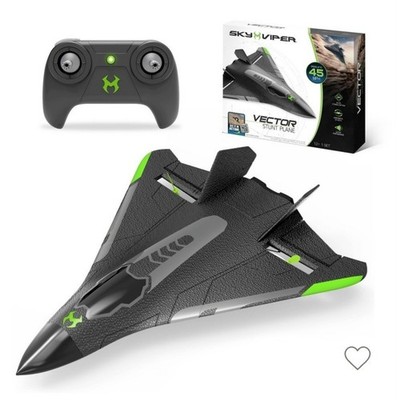Sky Viper Vector RC Stunt Plane 45 MPH Remote Control Airplane Auto Stabilizatio