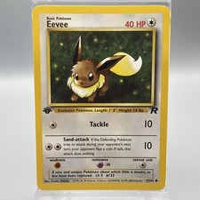 Eevee 55/82 Common Team Rocket Pokemon 1st Edition LP+ on eBay