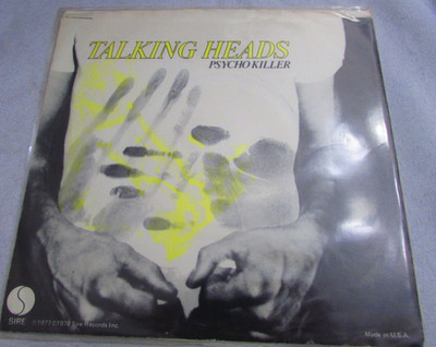 PSYCHO KILLER TALKING HEADS SINGLE PROMO 7'' 45 RPM VINYL NM/NM R44