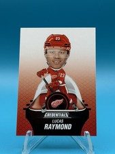 LUCAS RAYMOND 2024-25 UD CREDENTIALS 1ST 750 FANS BOBBLEHEADS BLUE