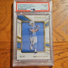 Panini Immaculate Clearly Jersey Amon-Ra St. Brown #CIJ-ASB /99 Lions